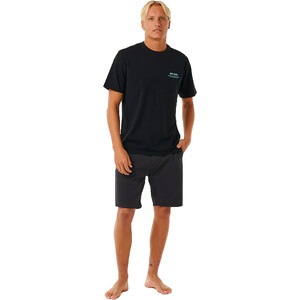 2024 Rip Curl Hombres Heritage Ding Reparaciones Tee 0EZMTE - Black